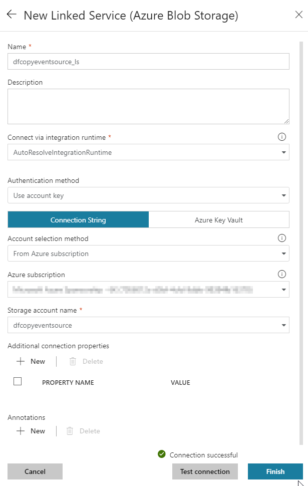 Create linked storage